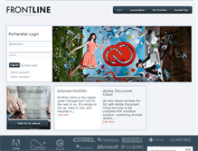 Tablet Screenshot of frontline.no